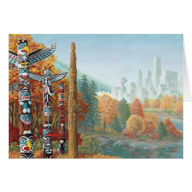 Vancouver BC Souvenir Cards Vancouver Art Cards (Front Horizontal)