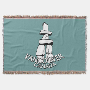 Vancouver Blanket Vancouver Inukshuk Souvenir Gift