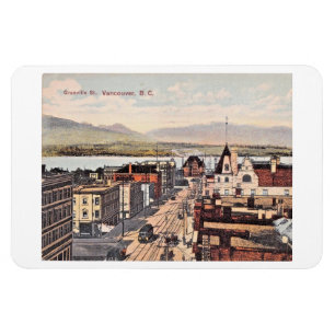 Vancouver, British Columbia, Canada 1908 Vintage P Magnet