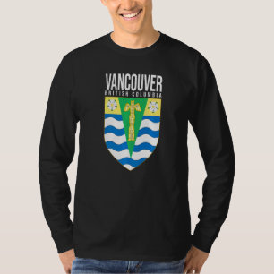 Vancouver British Columbia Canada Coat Of Arms Bc  T-Shirt