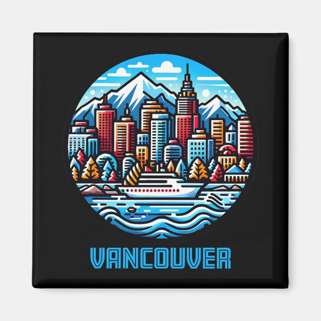 Vancouver British Columbia Canada Magnet (Front)
