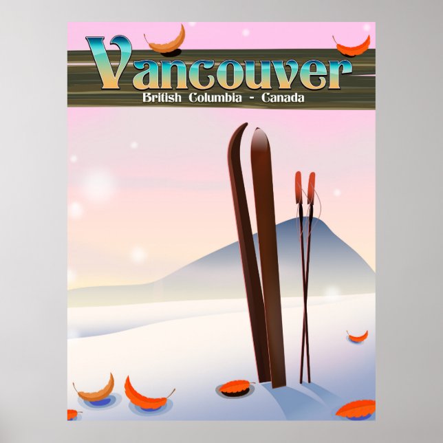 Vancouver British Columbia ski poster (Front)