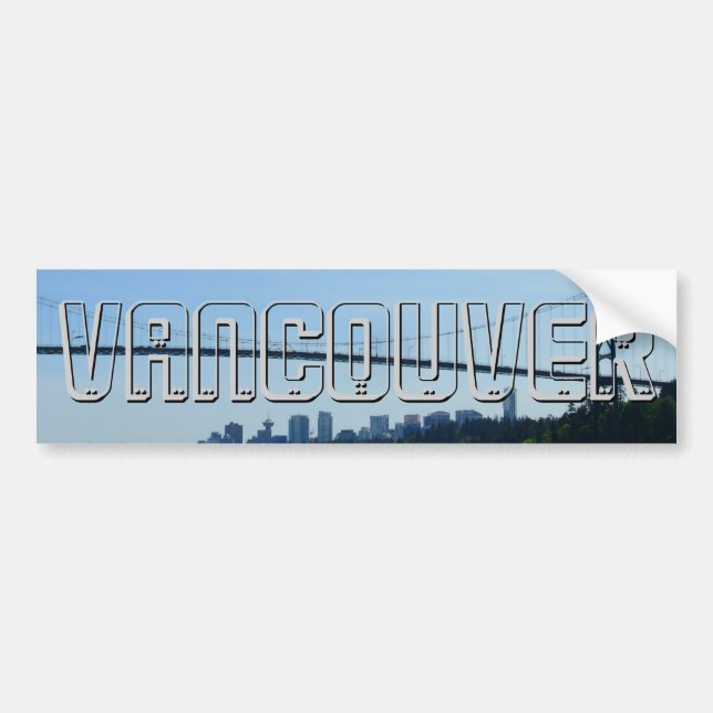 Vancouver Bumper Sticker Lions Gate Souvenirs (Front)