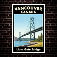 Vancouver, Canada: 1960s Vintage Travel Poster