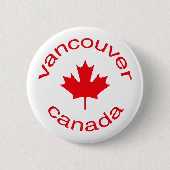 Vancouver Canada 6 Cm Round Badge (Front)