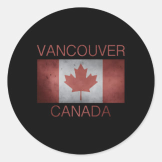 Vancouver Canada Bc Classic Round Sticker
