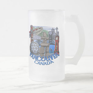 Vancouver Canada Beer Mugs & Inukshuk Glasses