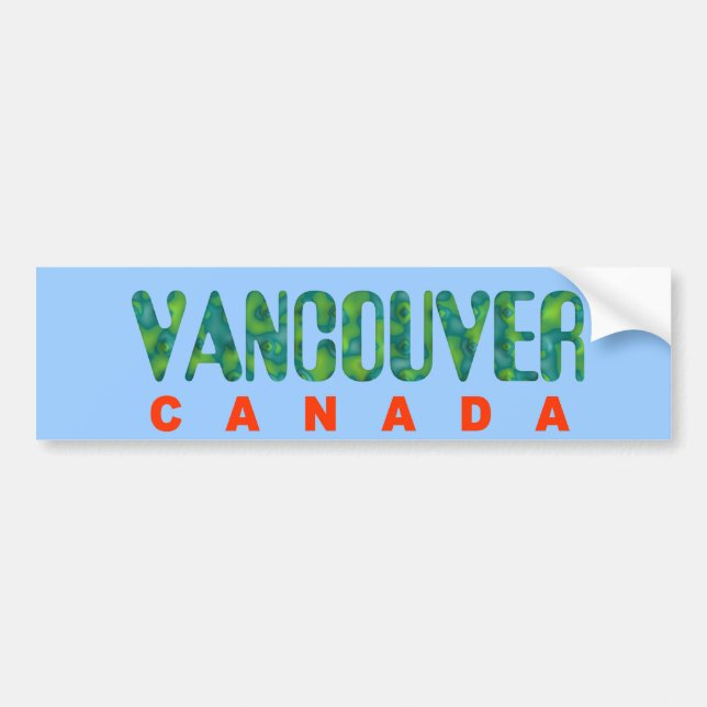 Vancouver Canada Bumper Sticker (Front)