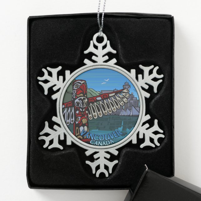 Vancouver Canada Christmas Ornaments Personalised (Box)