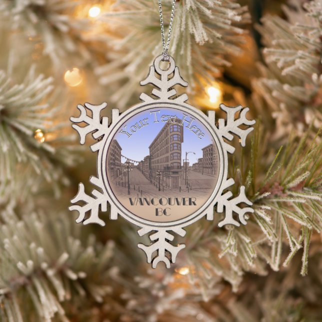 Vancouver Canada Christmas Ornaments Personalised (Tree)