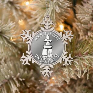 Vancouver Canada Christmas Ornaments Personalised