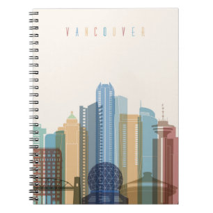 Vancouver, Canada City Skyline Notebook