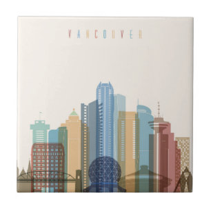 Vancouver, Canada   City Skyline Tile