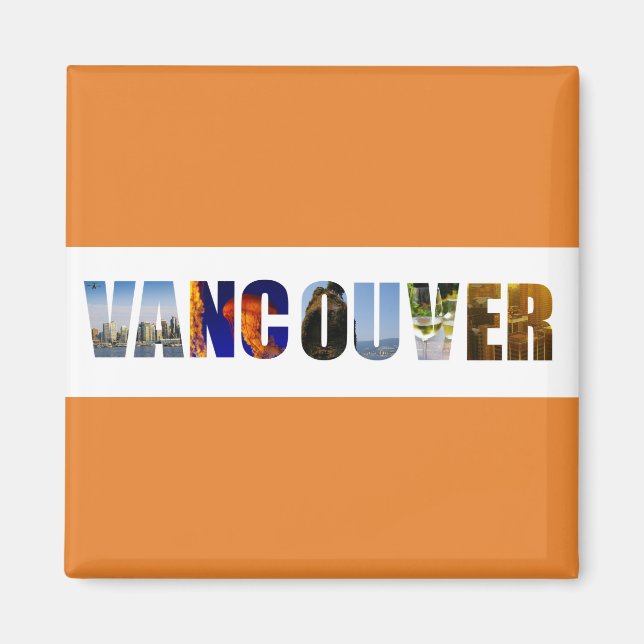 Vancouver Canada City Travel Photos Magnet (Front)