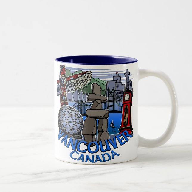 Vancouver Canada Coffee Cups Mugs & Glasses (Right)