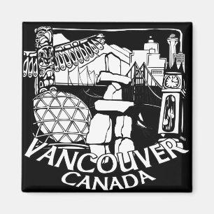 Vancouver Canada Fridge Magnets Souvenir Magnets
