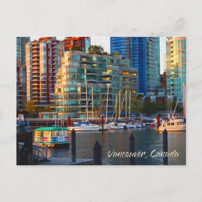 Vancouver, Canada: Oil Painting Photograph Postcard (Front)