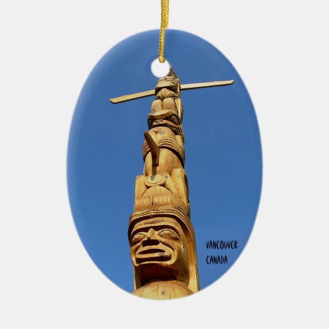 Vancouver Canada Ornament Personalised Souvenirs (Front)
