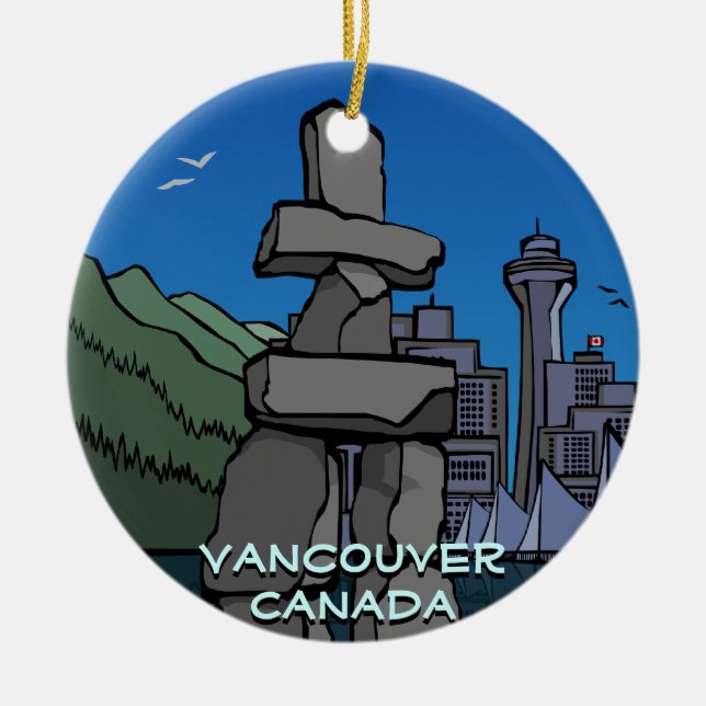 Vancouver Canada Ornament Vancouver Souvenirs (Front)