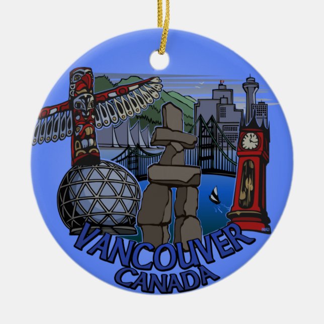 Vancouver Canada Ornament Vancouver Souvenirs (Front)