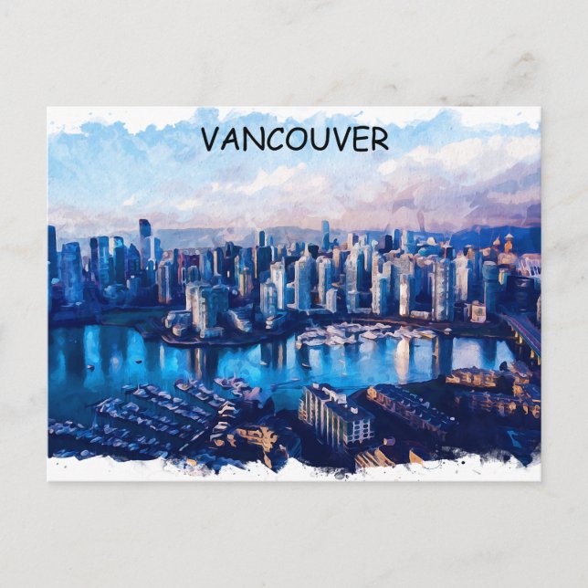 Vancouver Canada Panorama View Postcard (Front)
