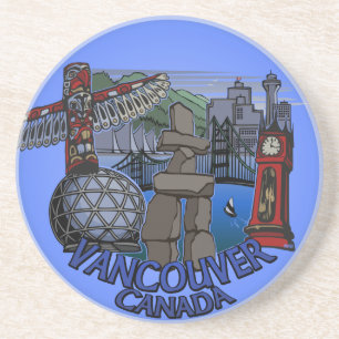 Vancouver Canada Souvenir Coaster Landmark Gifts