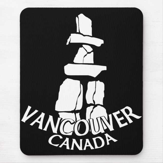 Vancouver Canada Souvenir Mousepad Inukshuk (Front)