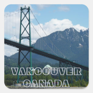 Vancouver Canada Stickers Lions Gate Souvenirs