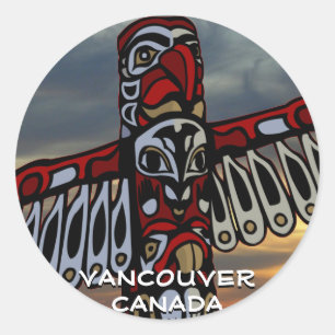 Vancouver Canada Stickers Vancouver Landmark Art