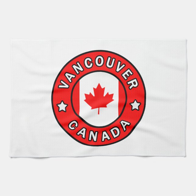 Vancouver Canada Tea Towel (Horizontal)