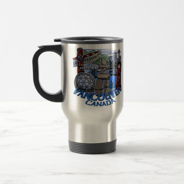 Vancouver Canada Travel Mugs Souvenir Cups (Left)