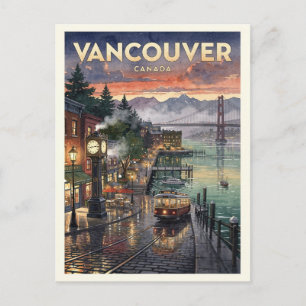 Vancouver Canada Vintage Travel Postcard