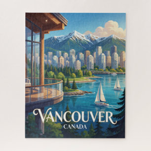 Vancouver Canada Waterfront Skyline Jigsaw Puzzle