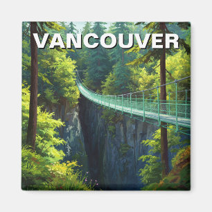 Vancouver Capilano Suspension Bridge Travel Magnet