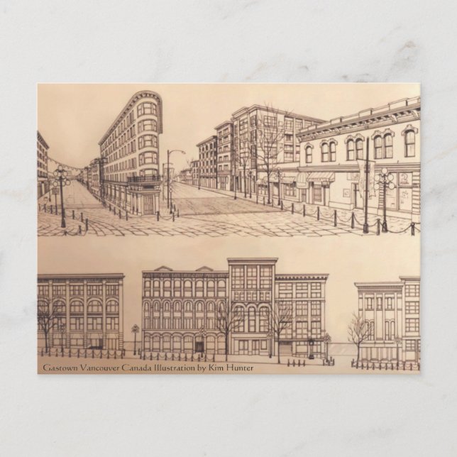 Vancouver Cards Gastown Art Souvenirs Postcards (Front)