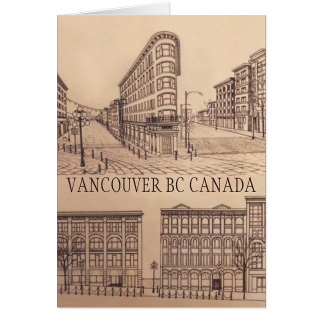 Vancouver Cards Souvenir Cards Gastown Art Cards (Front)