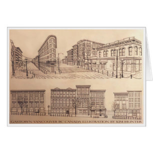 Vancouver Cards Souvenir Cards Gastown Art Cards C