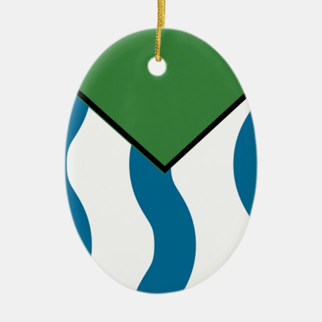 VANCOUVER CERAMIC TREE DECORATION (Front)