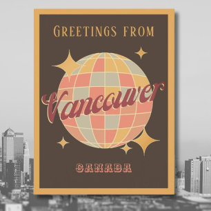 Vancouver City Canada Retro Vintage Postcard
