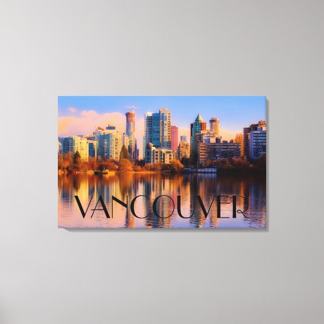 Vancouver Cityscape Canvas Print (Front)
