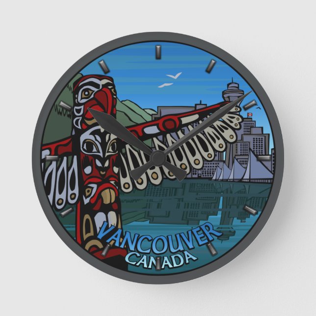 Vancouver Clock Gifts Decor First Nations Clock (Front)