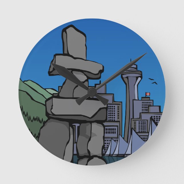 Vancouver Clock Gifts Decor First Nations Clock (Front)