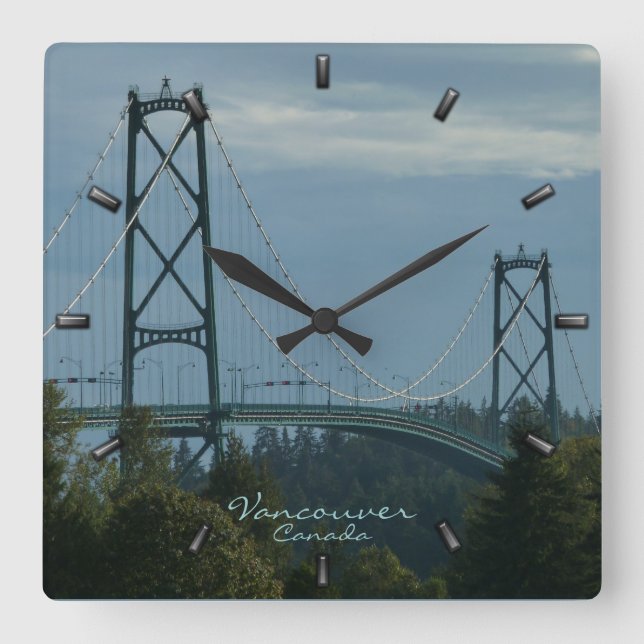 Vancouver Clock Gifts Decor Vancouver Wall Clock (Front)