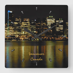 Vancouver Clock Personalised Vancouver Wall Clock
