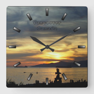 Vancouver Clock Personalised Vancouver Wall Clock