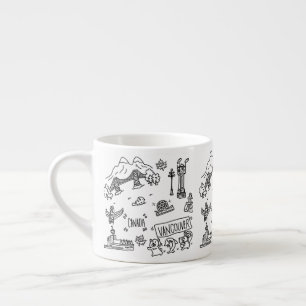 Vancouver cute coffee mug black and white