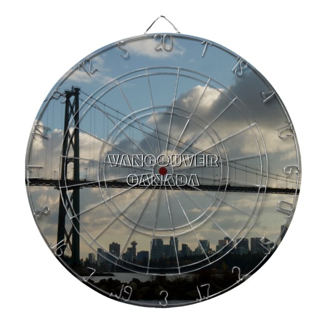 Vancouver Dartboard Lions Gate Souvenir Dartboard (Front)