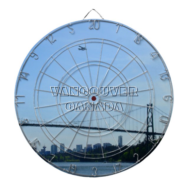 Vancouver Dartboard Lions Gate Souvenir Dartboard (Front)