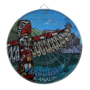 Vancouver Dartboard Totem Pole Souvenir Dartboard