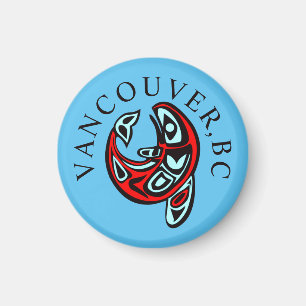 Vancouver Haida Orca Totem Tattoo Killer Whale Art Magnet